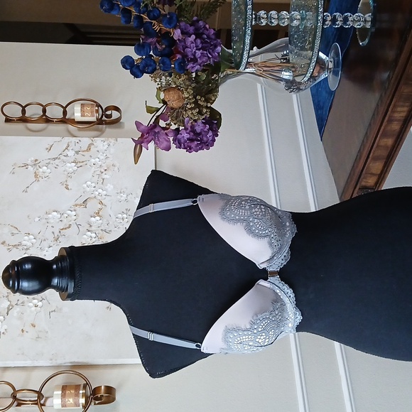 Victoria's Secret Dream Angels Gray Lace  Demi Bra. Size 32DDD - Picture 6 of 17